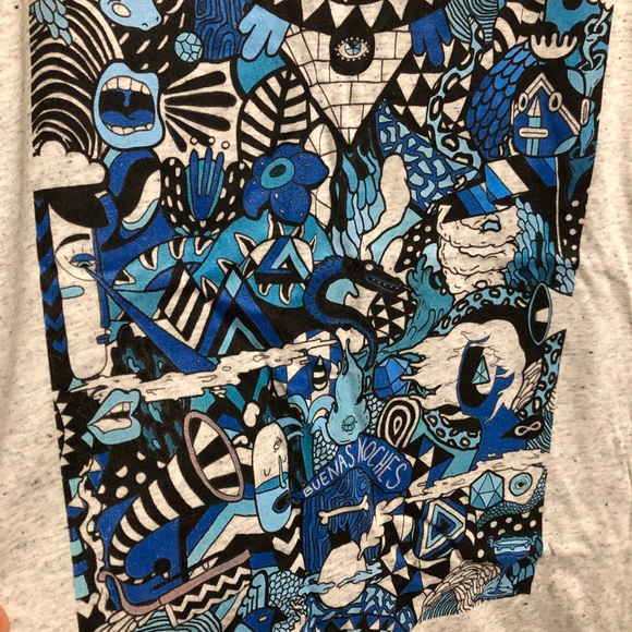 M doodle print tshirt from teepublic NWOT - Picture 2 of 3
